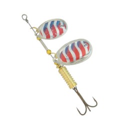 Stork Tandem Spinner Red-Silver Holo |Bladmaat 2 en 3 | 8G