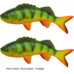 Perch Skinz 15 cm - 2 Stuks - Firetiger