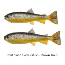 Trout Skinz 15 cm - 2 Stuks - Brown Trout